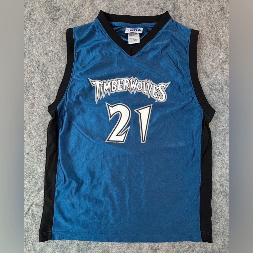 Kevin Garnett | NBA | Minnesota Timberwolves | Vintage | 21 | Youth Large Jersey